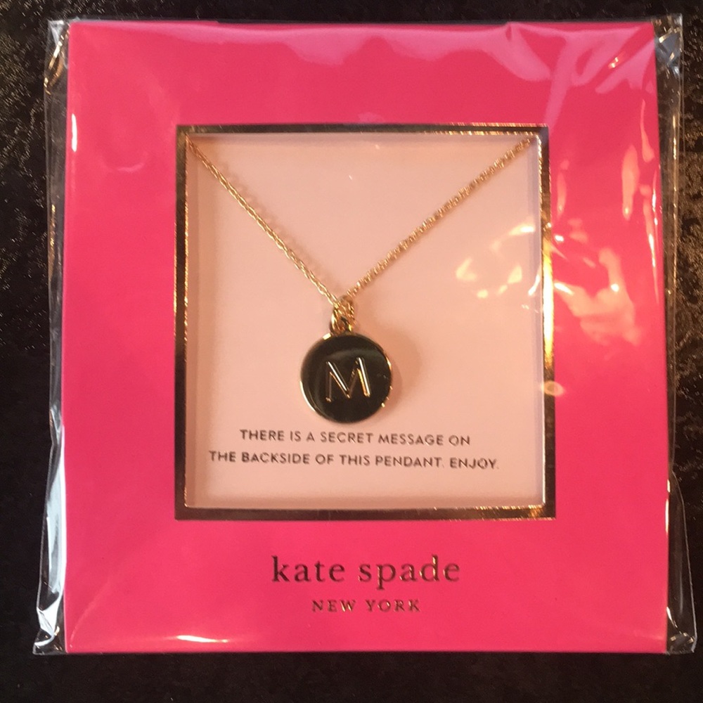 Kate Spade M Initial Necklace